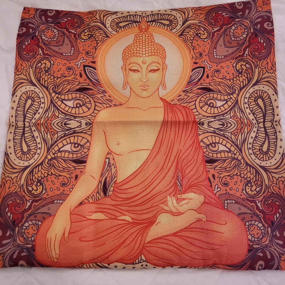 🖤✨️Golden Buddha Pillowcase